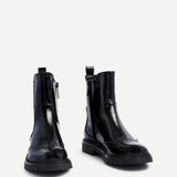 Esme Black Patent Chelsea Boots