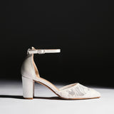 Essence Bridal Ivory Lace Court Heels