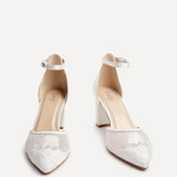 Essence Bridal Ivory Lace Court Heels