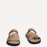 Essential Taupe Faux Suede Sandals