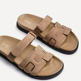 Essential Taupe Faux Suede Sandals
