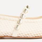 Estella Embellished Mesh Mary Jane Pumps