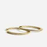 Eternal Gold Crystal Hoop Earrings