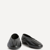 Etta Black Woven Effect Ballet Flats