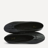 Etta Black Woven Effect Ballet Flats