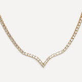 Evermore Gold Tennis Necklace