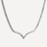 Evermore Silver Tennis Necklace