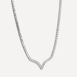 Evermore Silver Tennis Necklace