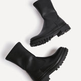 Edge Black Platform Ankle Boots