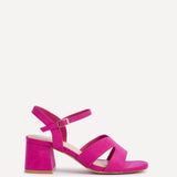 Empire Wide Fit Fuchsia Block Heels