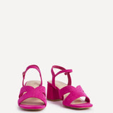 Empire Wide Fit Fuchsia Block Heels