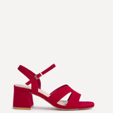 Empire Wide Fit Red Block Heels