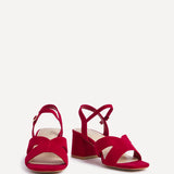 Empire Wide Fit Red Block Heels