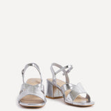 Empire Wide Fit Silver Block Heels
