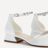 Everlasting Wide Fit Bridal Low Court Heels
