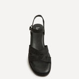Fate Black Flatform Sandals