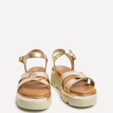 Fate Gold Flatform Sandals