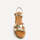 Fate Gold Flatform Sandals