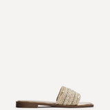 Fernanda Gold Slip On Sandals