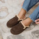 Collected Brown Faux Fur Mule Loafers