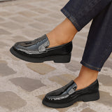 Hilton Black Patent Penny Loafer