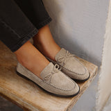 Truly Taupe Faux Suede Loafers