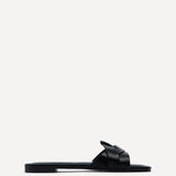 Fletcher Black Slider Sandals