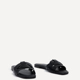 Fletcher Black Slider Sandals
