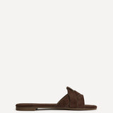 Fletcher Brown Suede Slider Sandals