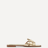 Fletcher Gold Slider Sandals