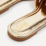 Fletcher Gold Slider Sandals