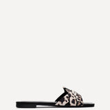 Fletcher Leopard Print Slider Sandals