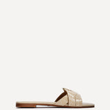 Fletcher Nude Croc Slider Sandals