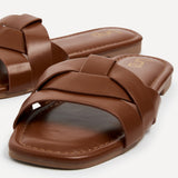 Fletcher Tan Slider Sandals