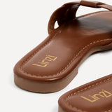 Fletcher Tan Slider Sandals