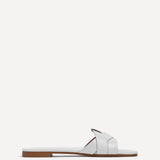 Fletcher White Slider Sandals