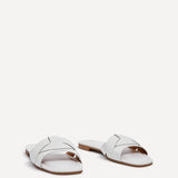 Fletcher White Slider Sandals