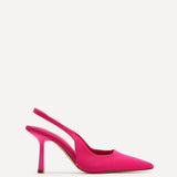 Fling Pink Lycra Court Heels