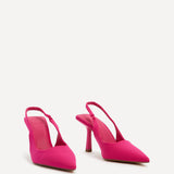 Fling Pink Lycra Court Heels