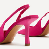 Fling Pink Lycra Court Heels