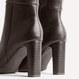 Forme Brown High Leg Boots