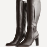 Forme Brown High Leg Boots