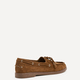 Frame Tan Faux Suede Boat Shoes