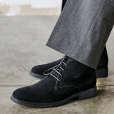 Francesco Mens Black Suede Chukka Boots