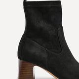 Francisco Black Heeled Ankle Boots