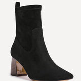 Francisco Black Heeled Ankle Boots