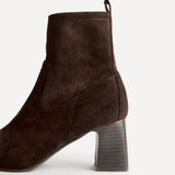Francisco Brown Heeled Ankle Boots
