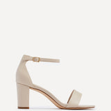 Frankie Nude Faux Leather Heeled Sandals