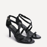 Future Black Heeled Sandals