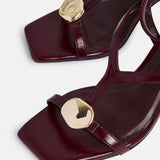 Foolish Burgundy T-Bar Heels